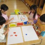 スタンピングしたよ　わくわくぐみ（3・4・5歳児）