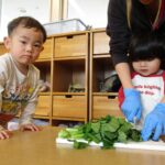 クッキングをしたよ　いきいきぐみ（１・２歳児）